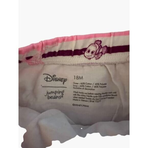 Disney Jumping Beans Infant Girls Size 18 months Pixar Stripe Summer - Picture 3 of 4